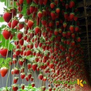 Клубника ампельная Анастасия купить по цене от 370р. в интернет-магазине «Посадика» с доставкой почтой в в Георгиевске и по всей России – [изображение №1].
